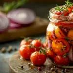 Пикантная заправка из свежего чеснока для маринованных томатов
